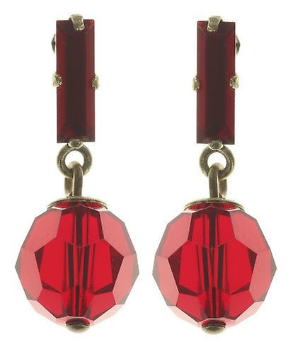 image for Earring Stud Dangling Spider Daisy - Daisy Spider Red  