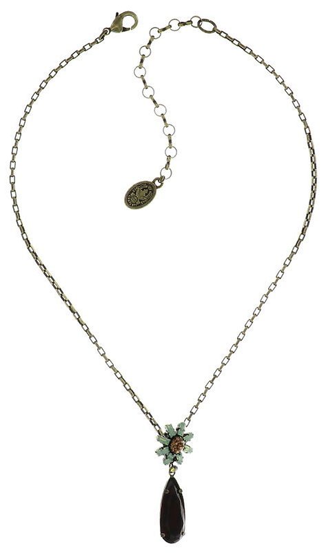 image for Necklace pendant Spider Daisy - Daisy Spider Brown / Green  