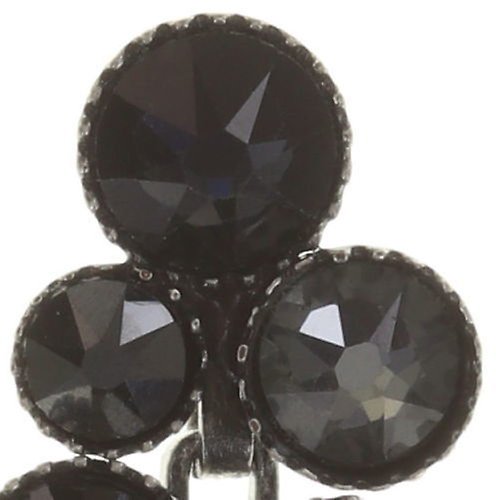 image for Earring Stud Dangling Water Cascade Black  