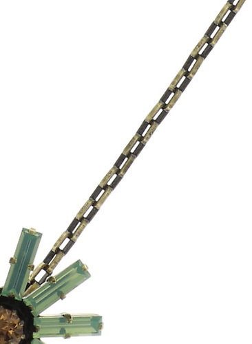 image for Necklace Pendant Spider Daisy - Daisy Spider Brown / Green  