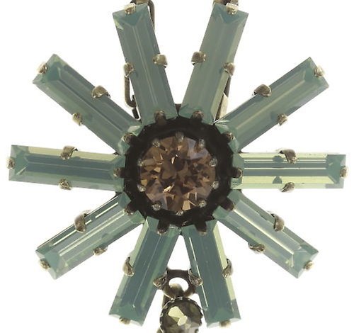 image for Necklace Pendant Spider Daisy - Daisy Spider Brown / Green  