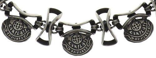 Bild für Choker Collier Dracula Bride Hellblau  Größe M