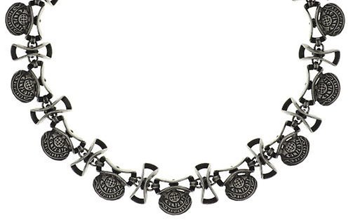 Bild für Choker Collier Dracula Bride Hellblau  Größe M
