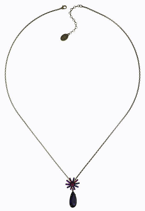 image pour Collier pendant (long) Spider Daisy - Daisy Spider Rouge / Lila  