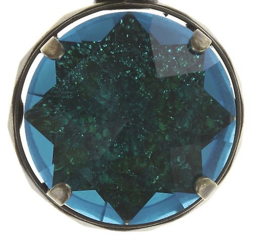 Kép Earring stud dangling Medieval Pop Blue / Green  size XL,M,S