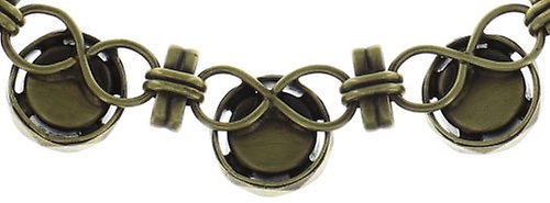 Bild für Choker Collier lang Medieval Pop Blau / Grün  Größe S