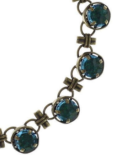 image pour Collier ras-de-cou long Medieval Pop Bleu / Vert  size S