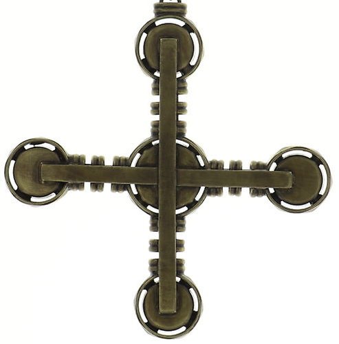 image pour Collier pendant (long) Medieval Pop Blanc / Marron  size M,S