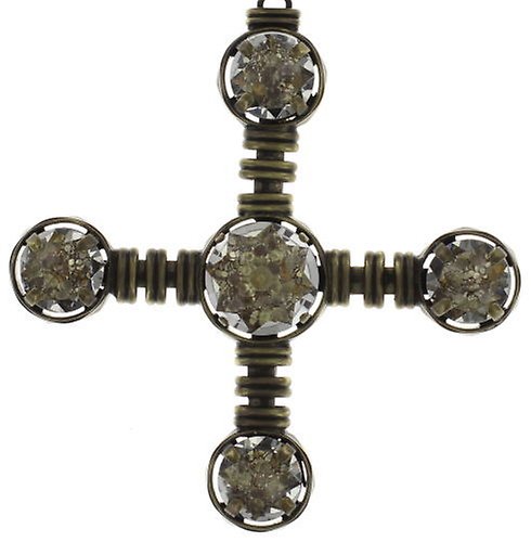 image pour Collier pendant (long) Medieval Pop Blanc / Marron  size M,S