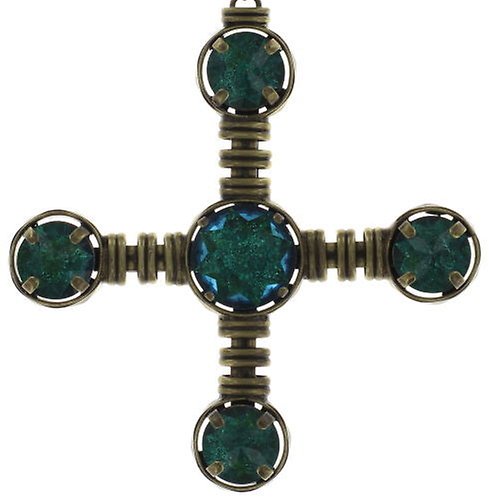 image pour Collier pendant (long) Medieval Pop Bleu / Vert  size M,S