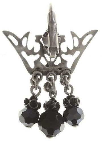 image pour Boucles d'oreilles Eurowire pendantes The Fox Noir  size L