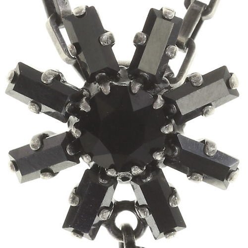 image for Necklace pendant (long) Spider Daisy - Daisy Spider Black  