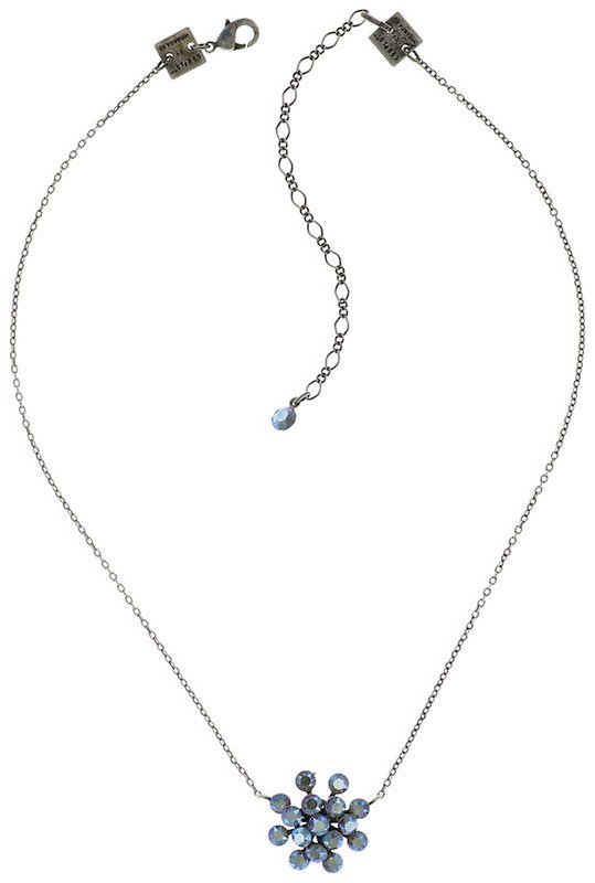 image for Necklace Pendant Magic Fireball Grey black diamond shimmer Classic Size (21mm Ø)