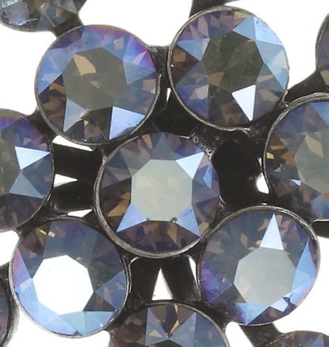 image for Earring stud Magic Fireball Grey black diamond shimmer Classic Size (21mm Ø)