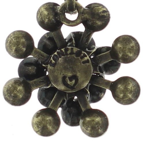 image for Necklace pendant Magic Fireball Blue / Lila crystal heliotrope mini