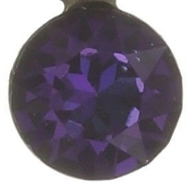 image for Necklace pendant Magic Fireball Blue / Lila crystal heliotrope mini