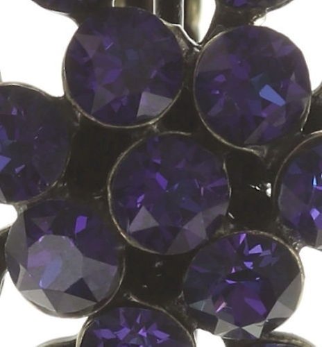 Bild für Ohrringe mit Brisur Magic Fireball Blau / Lila Kristall Heliotrop mini