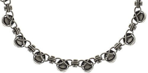 image pour Collier ras-de-cou long Medieval Pop Bleu  size XS