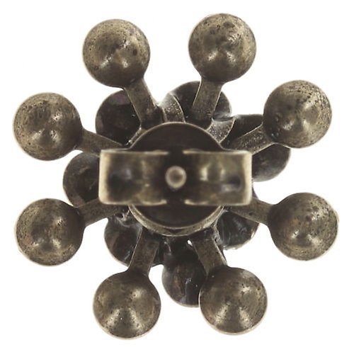 image for Earring Stud Magic Fireball White / Light Rose crystal vitrail light mini