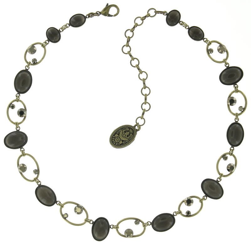 image for Necklace Oval in Concert Grey  