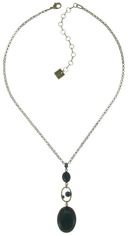 image pour Collier pendant Oval in Concert Bleu / Vert  