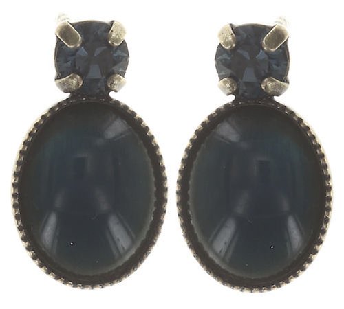 image pour Clou d'oreille Oval in Concert Bleu / Vert  