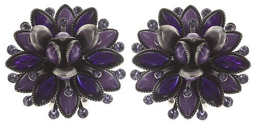 image pour Boucles d'oreilles Clip Lotus Flower Lila  size M