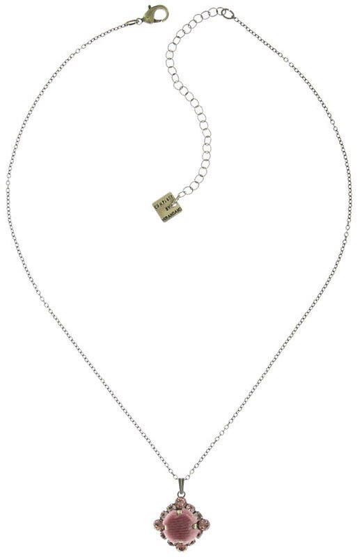 image for Necklace Pendant Velvet Glitz Pink  