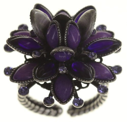 Bild für Ring Lotus Flower Lila  Größe M