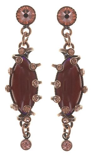 Bild für Ohrstecker baumelnd Lotus Flower Rot  