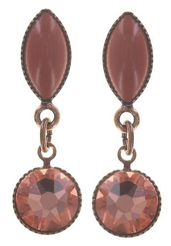 image pour Clou d'oreille pendant Lotus Flower Rouge  