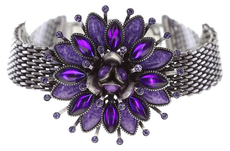 Bild für Armband Lotus Flower Lila  Größe L