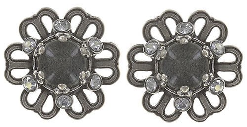 image pour Clou d'oreille Flower Shadow Gris  size XS