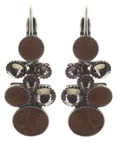 image pour Boucles d'oreilles Eurowire pendantes Planet River Marron  