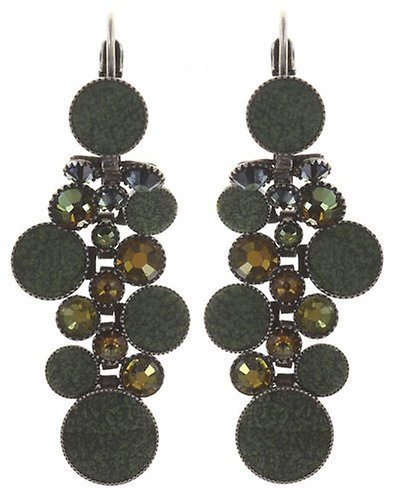 image for Earring Eurowire Dangling Planet River Green  