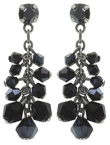 Bild für Ohrstecker baumelnd Jumping Beads Schwarz  