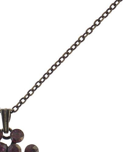 image for Necklace Pendant Magic Fireball Lila crystal lilac shadow mini