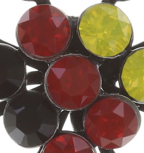 image for Earring Stud Magic Fireball Black / Red / Yellow  Classic Size (21mm Ø)