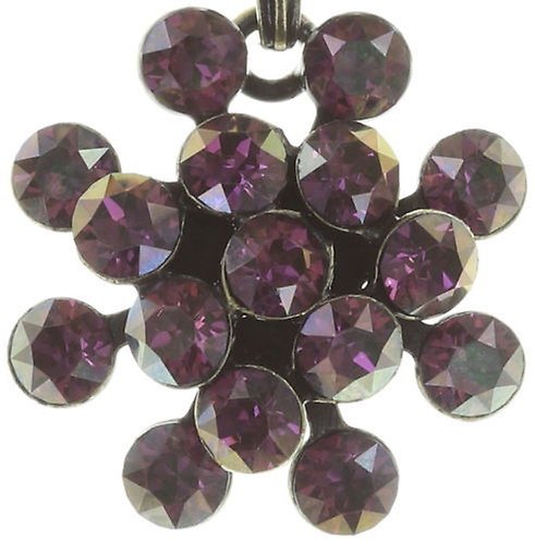 image for Necklace Pendant Magic Fireball Lila crystal lilac shadow mini