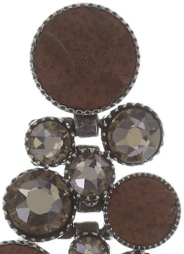 image pour Clou d'oreille pendant Planet River Marron  