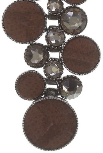 image pour Clou d'oreille pendant Planet River Marron  