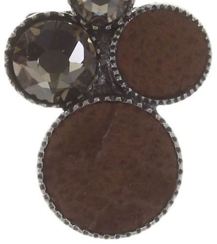 image for Earring Eurowire Dangling Planet River Brown  