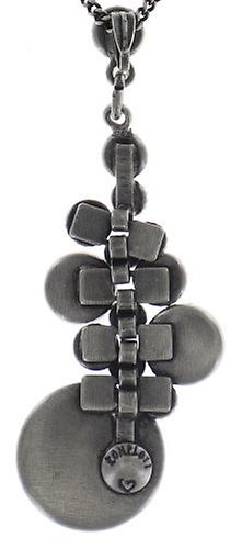 image for Necklace Pendant Planet River Brown  