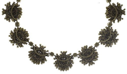 image for Necklace Choker Long Lotus Flower White  size M