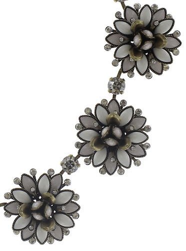 Bild für Choker Collier Lotus Flower Weiß  Größe M