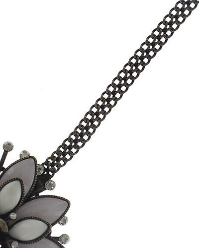 image for Necklace Lotus Flower White  size XL