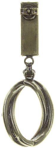 image for Earring stud dangling Heavy Metals White  