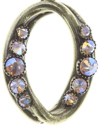 image for Earring stud dangling Heavy Metals White  