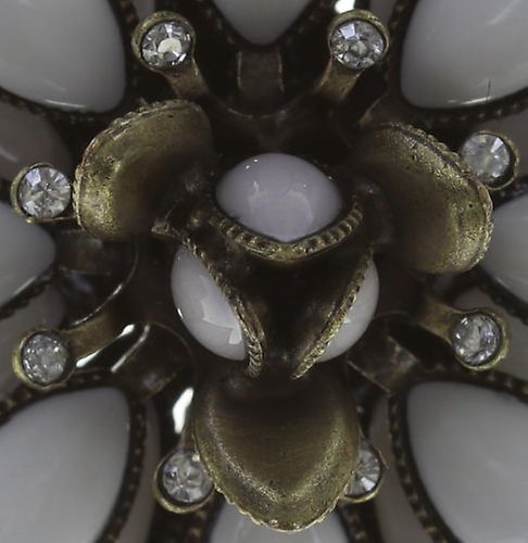 Bild für Brosche Lotus Flower Weiß  Größe XL