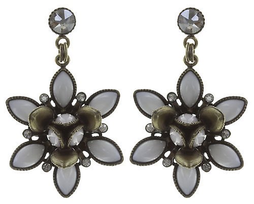 image pour Clou d'oreille pendant Lotus Flower Blanc  size S